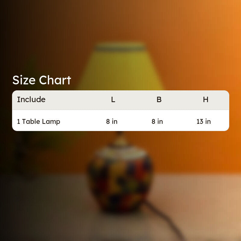 Shahana Terracotta Table Lamp - Multicolor media 14