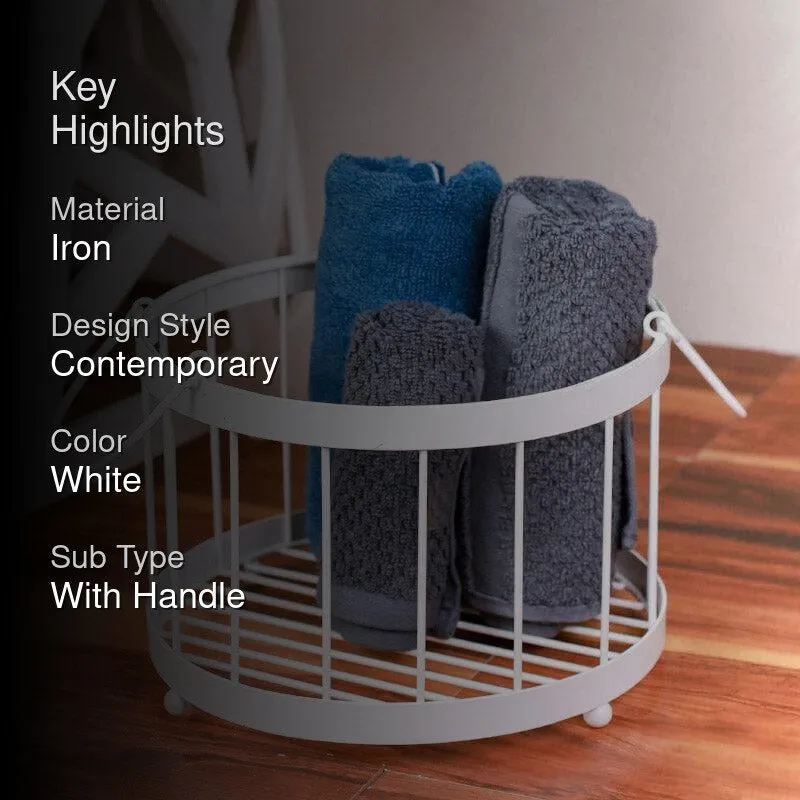 Round Tidy Trove Laundry Basket media 2