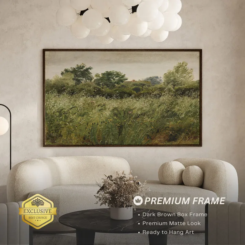 Windy Plains Wood Wall Art With Frame - Black media 3
