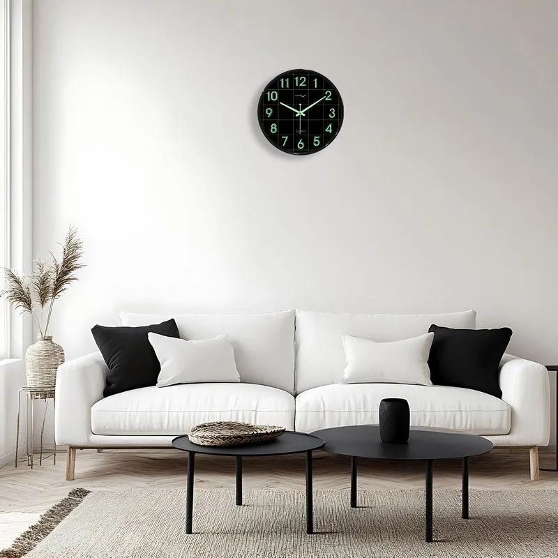 Opulent Analog Wall Clock - Black & Green media 5
