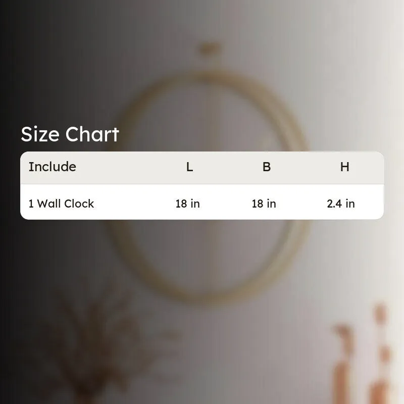 Ticks Silent Wall Clock - Gold media 6