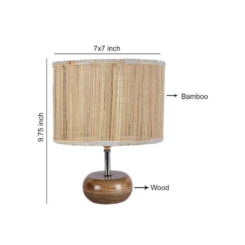 Niro Bamboo Table Lamp - Beige,Brown media 6