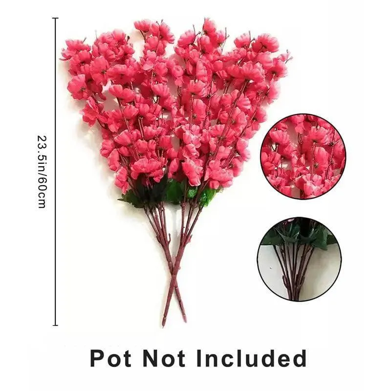 Faux Cherry Blossom Plastic Floral Stick - Georgia media 5