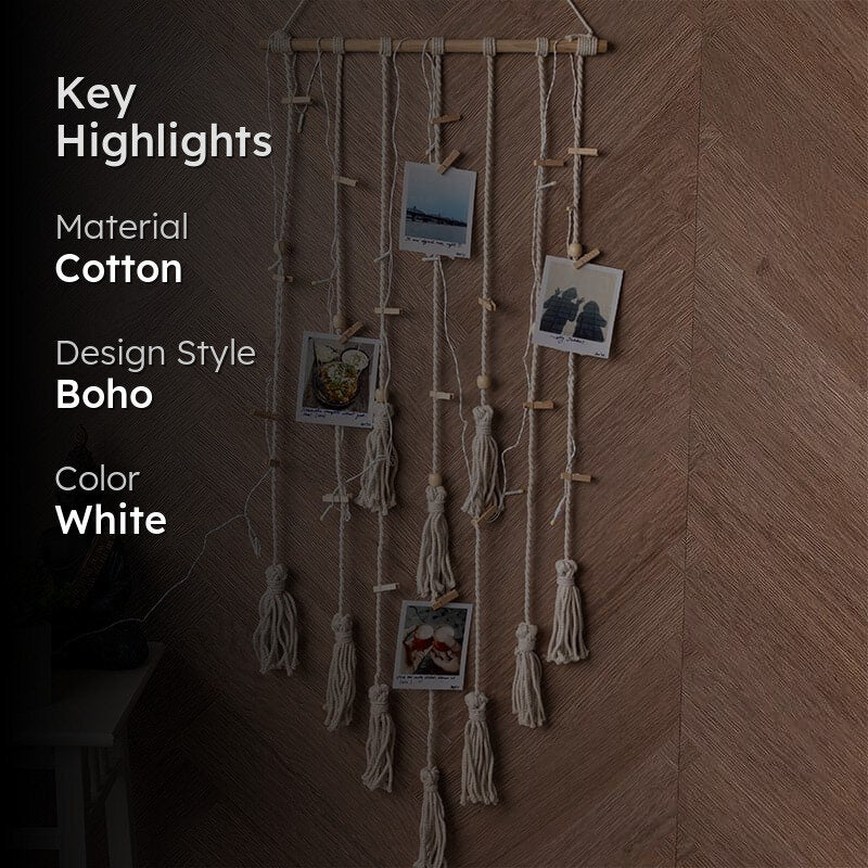 Tinsley Macrame Photo Hanger media 2