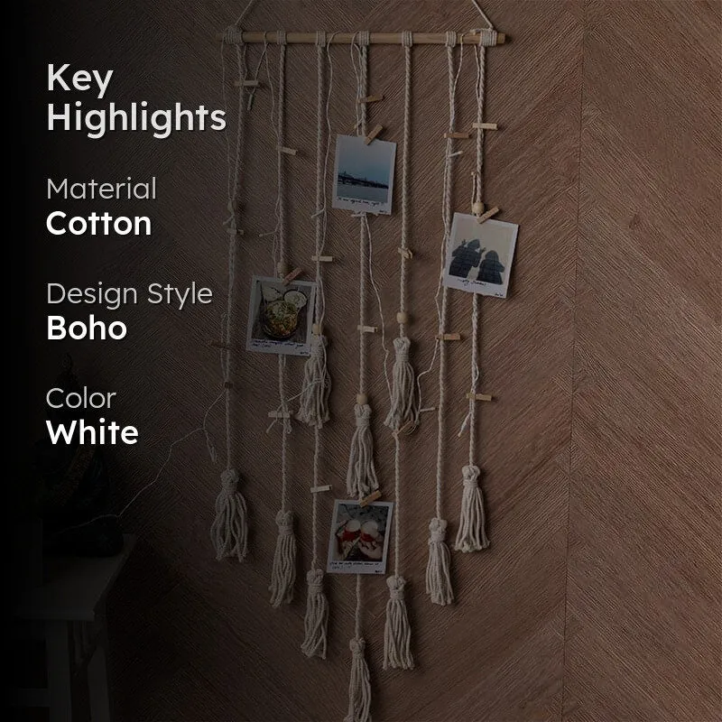 Tinsley Macrame Photo Hanger media 2