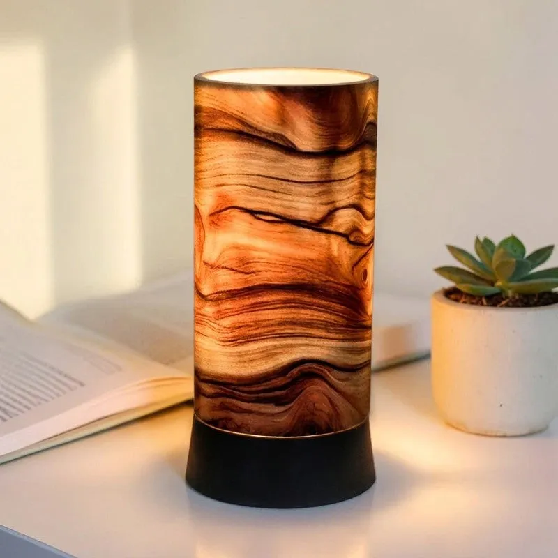 Woodgrain Flow Handmade Table Lamp media 1