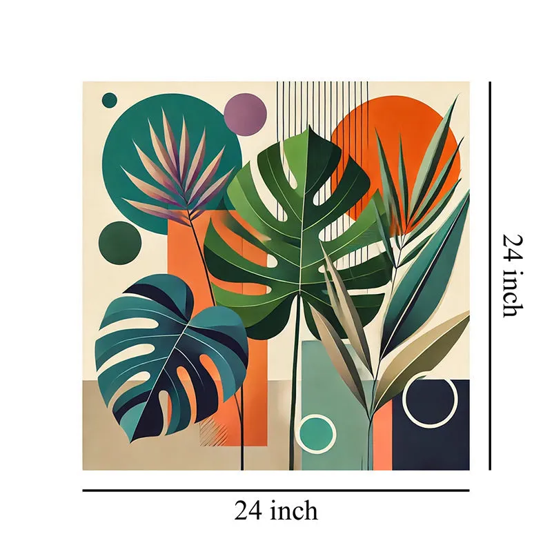 Geometric Botanical Art Wall Painting media 7