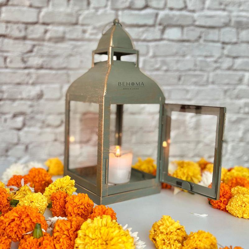Vilara Lantern Tealight Candle Holder - Green media 5