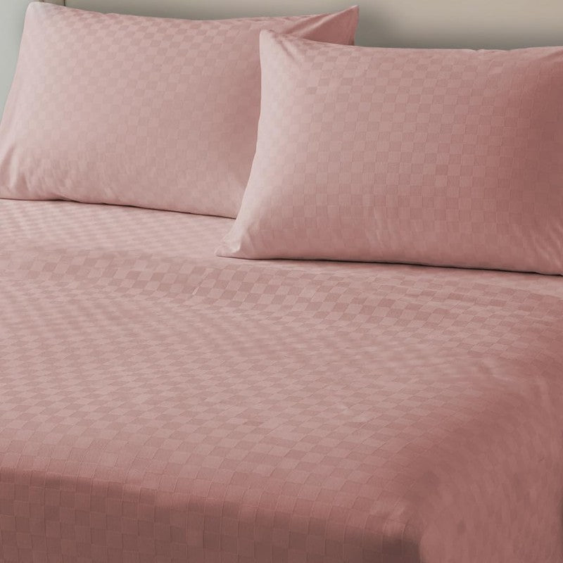 Urban Space Pastel Bliss Cotton Bedsheet (Pink) - 300 TC media 3