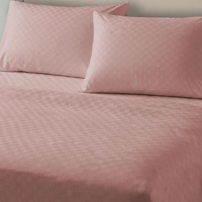 Urban Space Pastel Bliss Cotton Bedsheet (Pink) - 300 TC media 3