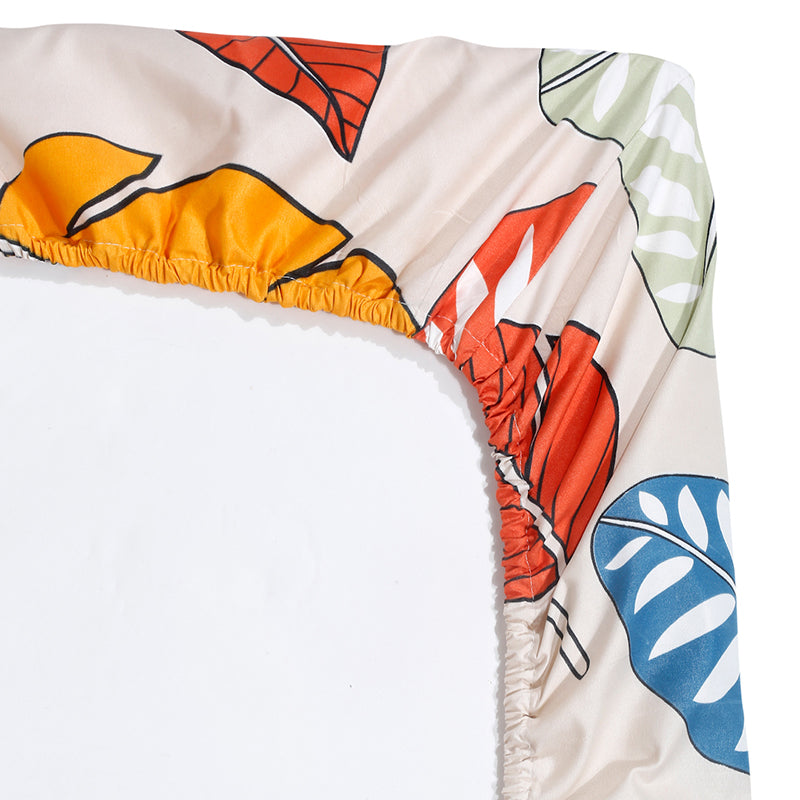 Tropical Nights Floral Bedsheet - 130 GSM media 6