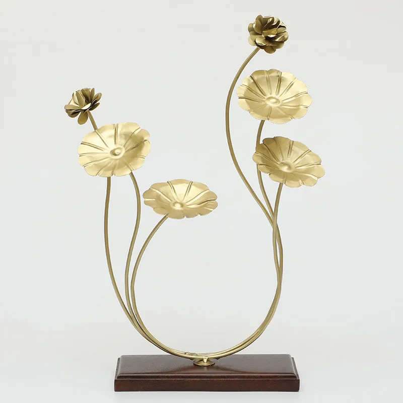 Neo Bloom Metal & Wood Showpiece media 3