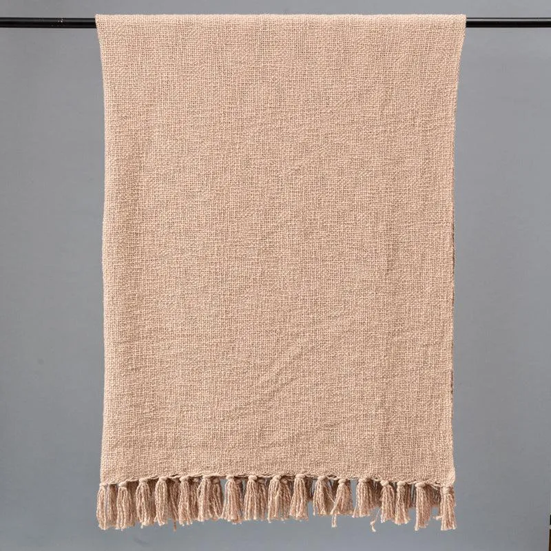 Skirra Handwoven Throw With Fringe - Rectangle media 3
