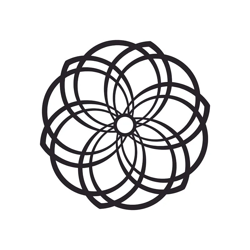 Vista Mandala Black Iron Wall Accent media 3
