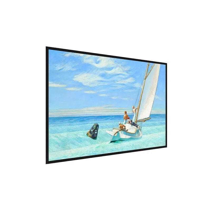Ground Swell Canvas Wall Painting - Black Frame media 3