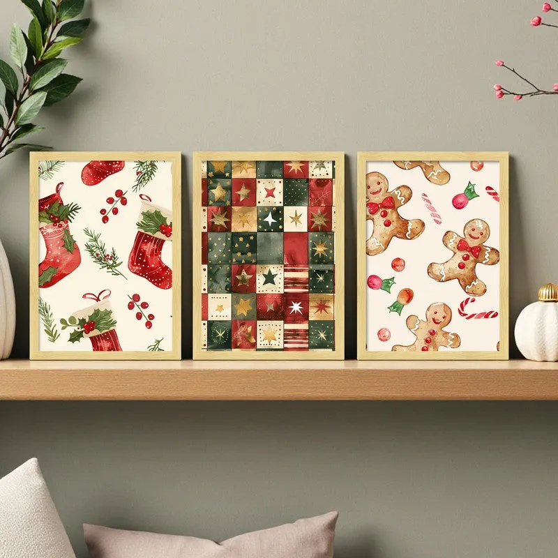Twinkella Wall Painting - Set Of Three media 1