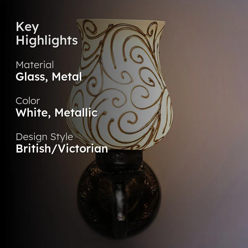 Dila Retro Mosaic Glass & Metal Wall Lamp media 2