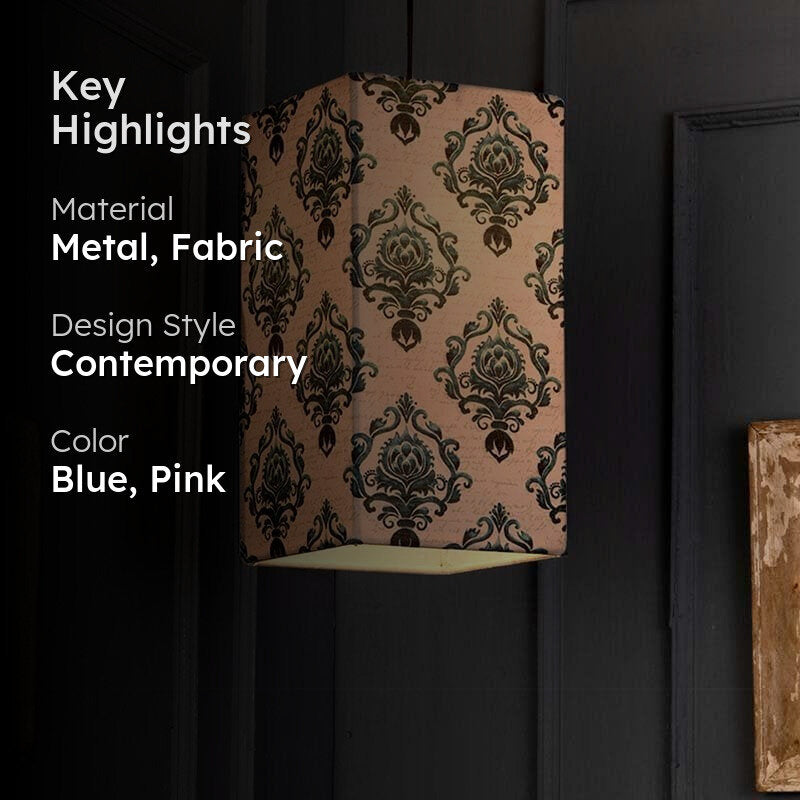 Ethereally Ethnic Fabric Ceiling Lamp media 2