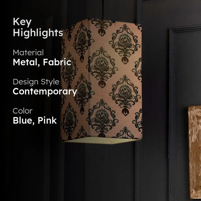 Ethereally Ethnic Fabric Ceiling Lamp media 2
