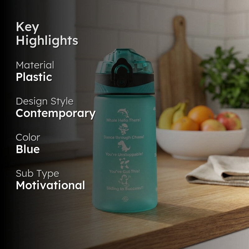 Solara Flexsip Plastic Water Bottle (500 mL) - Blue media 2