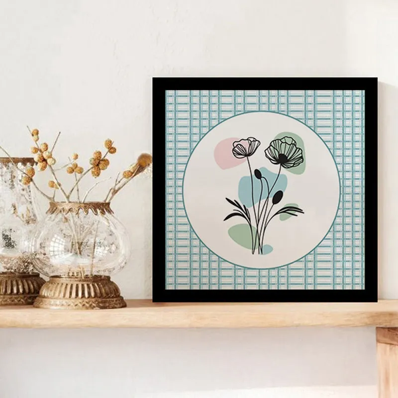 Petal Pastels Wall Art with Black Frame media 1