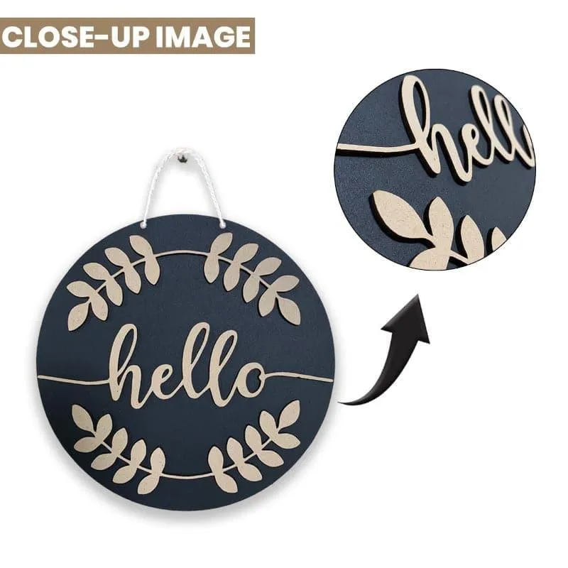 Hello There MDF Round Wall Accent media 4