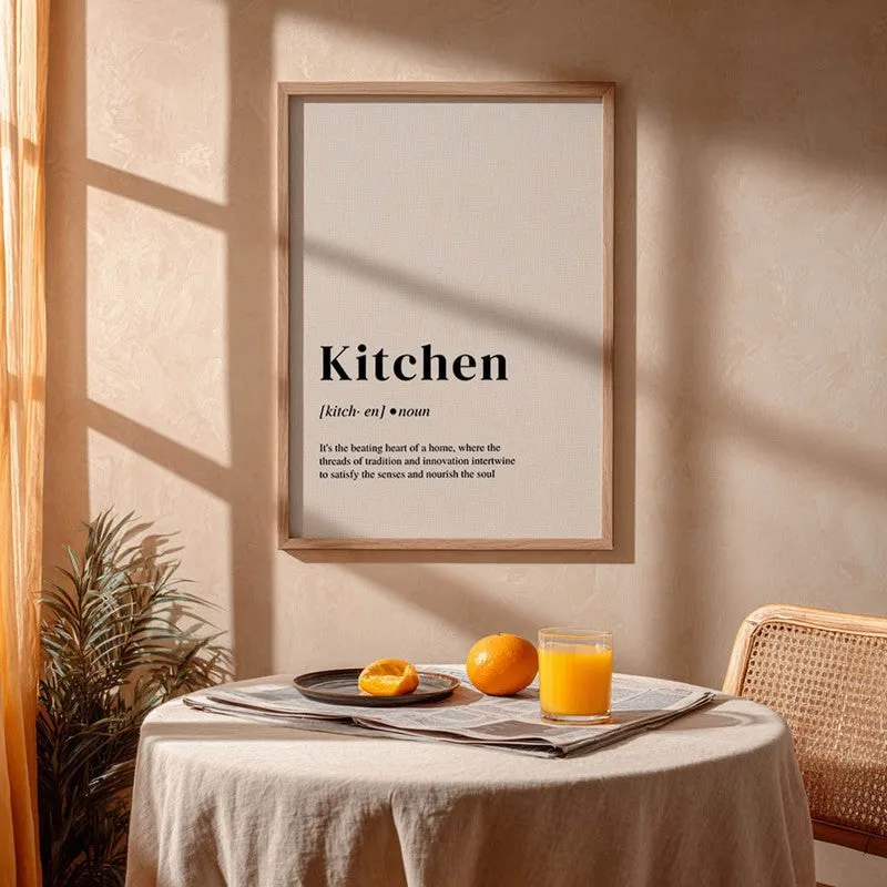 MinimalKitchen Archival Canvas Wall Art - Brown media 5