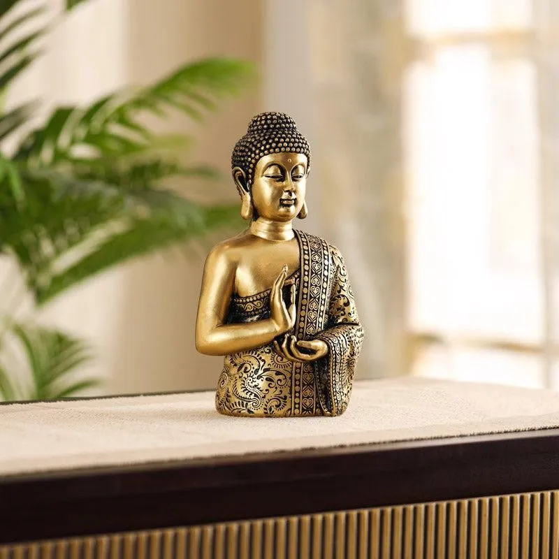 Ornate Serene Buddha Showpiece media 9