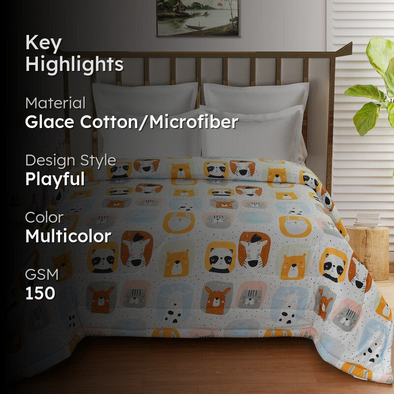 Cute Land Microfiber Kids Comforters - 150 GSM media 2