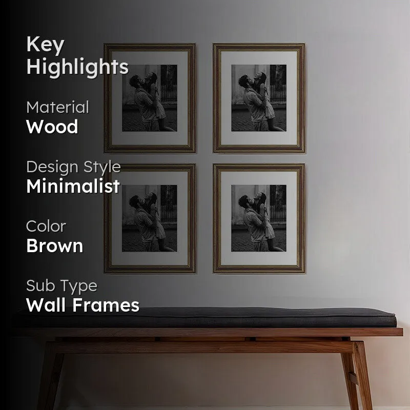 Troy Charm Photo Frame (Brown) - Set Of Four media 2