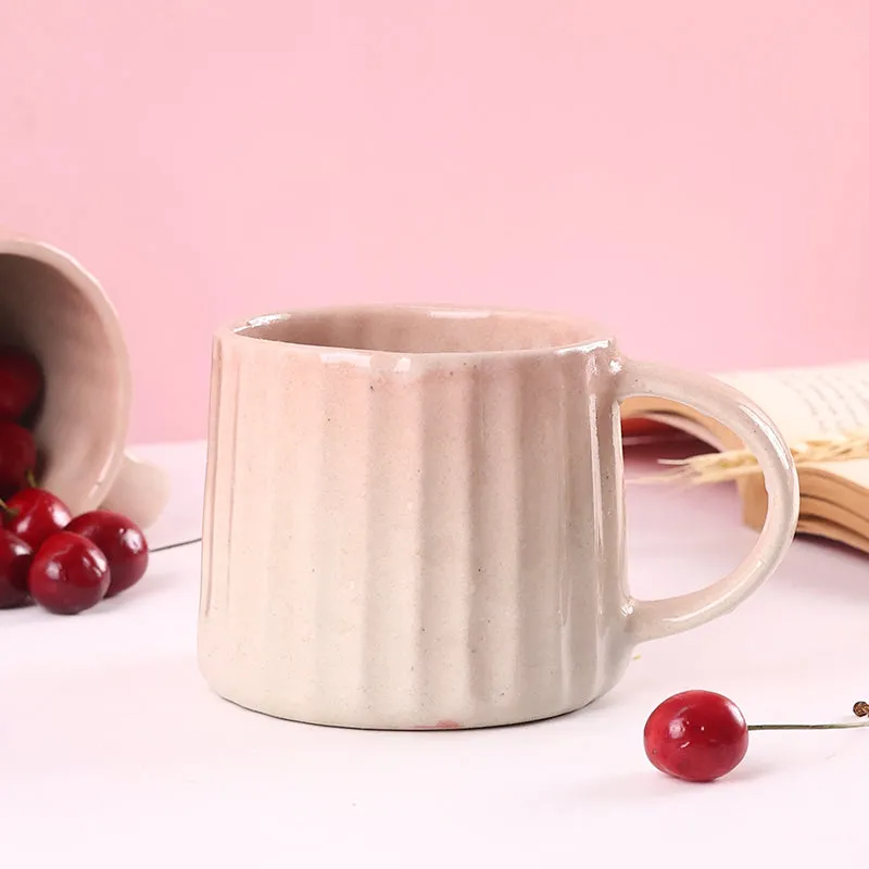 Mirella Ceramic Coffee Mug (250 mL) - Pink media 5