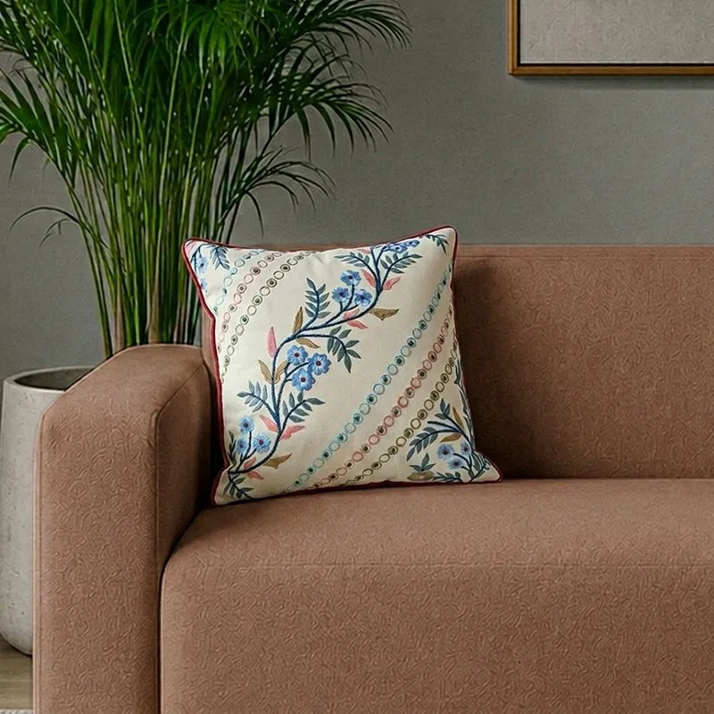 Sabira Embroidered Cushion Cover - 1