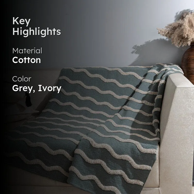 Hivera Table Tufted Tassled Throw - Rectangle media 2