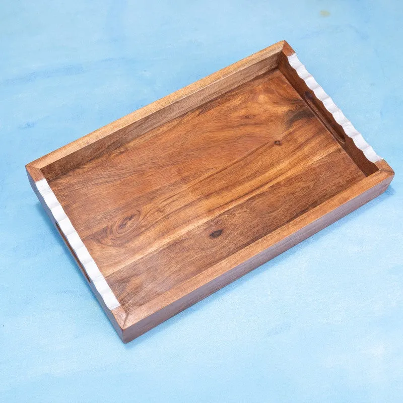 PureGrain Rectangular Wood Serving Trays media 3