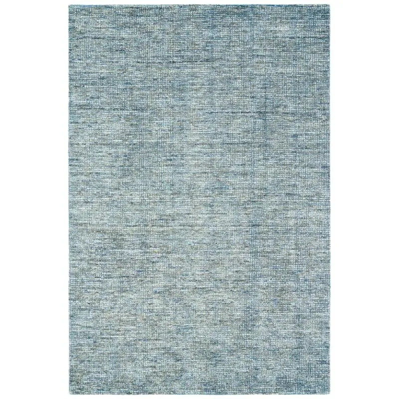 Thread Tale Hand Woven Wool Rug - Denim Blue media 1