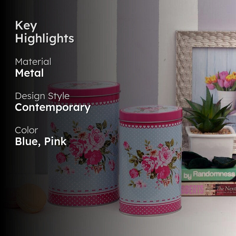 Iksa Rose Storage Container (500 mL/750 mL) - Set Of Two media 2