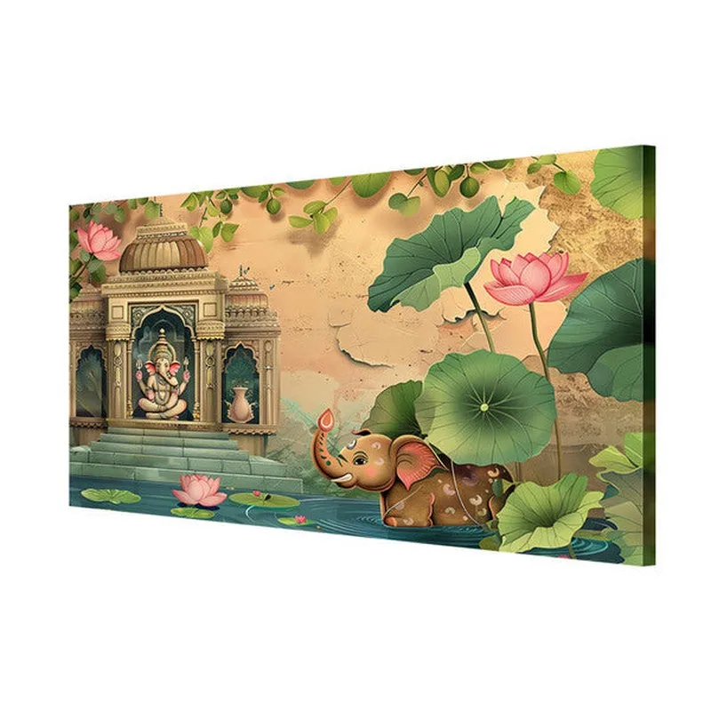 Vighnaraja Temple Poly Canvas Wall Painting media 5
