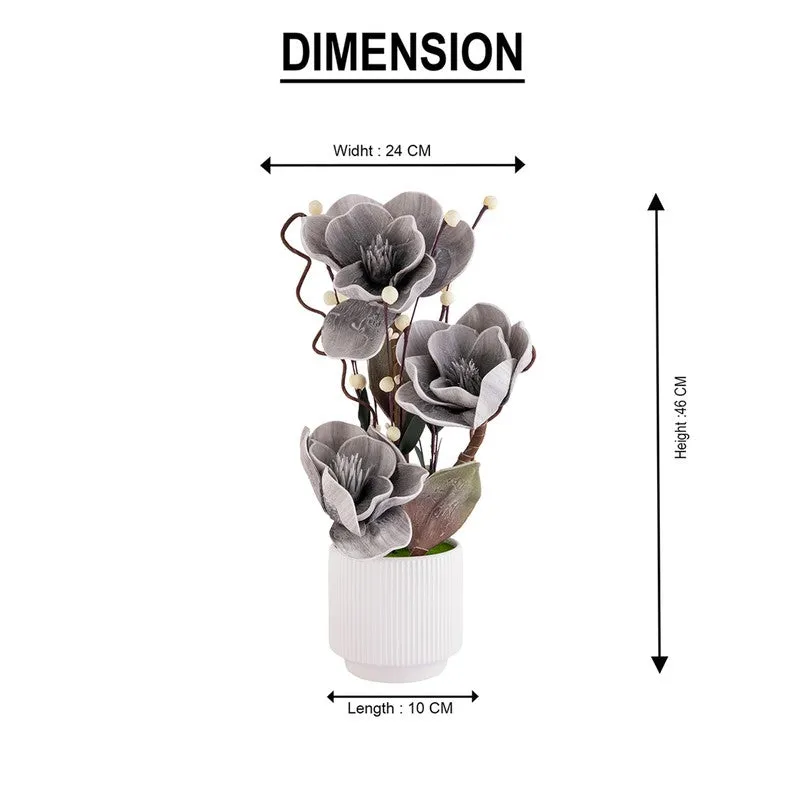 AarviDecor Ashen Bloom Foam Artificial Plants media 9
