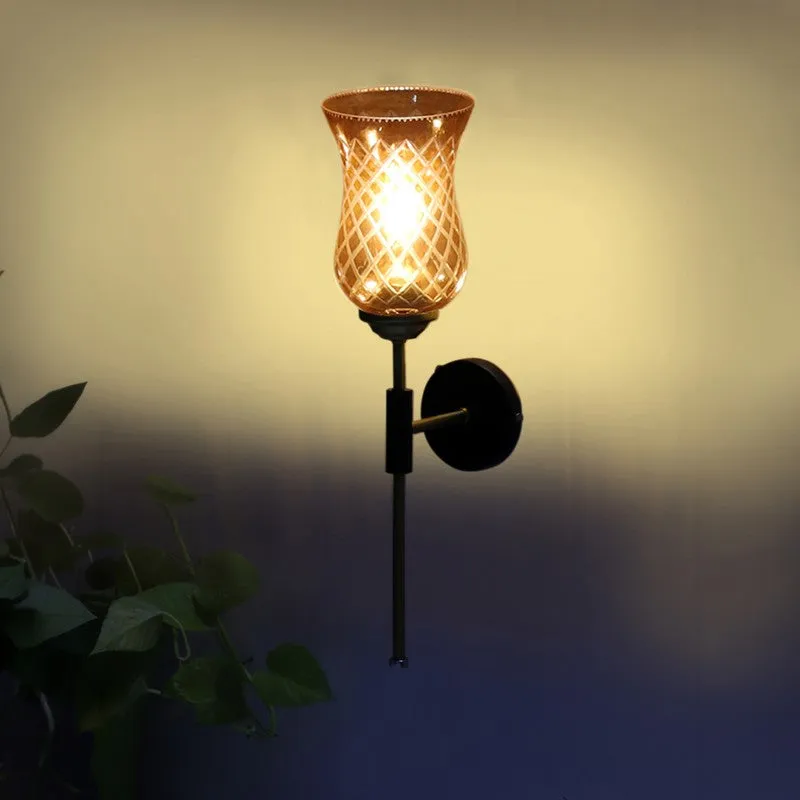 Honey Glow Decorative Glass Wall Lamp media 5
