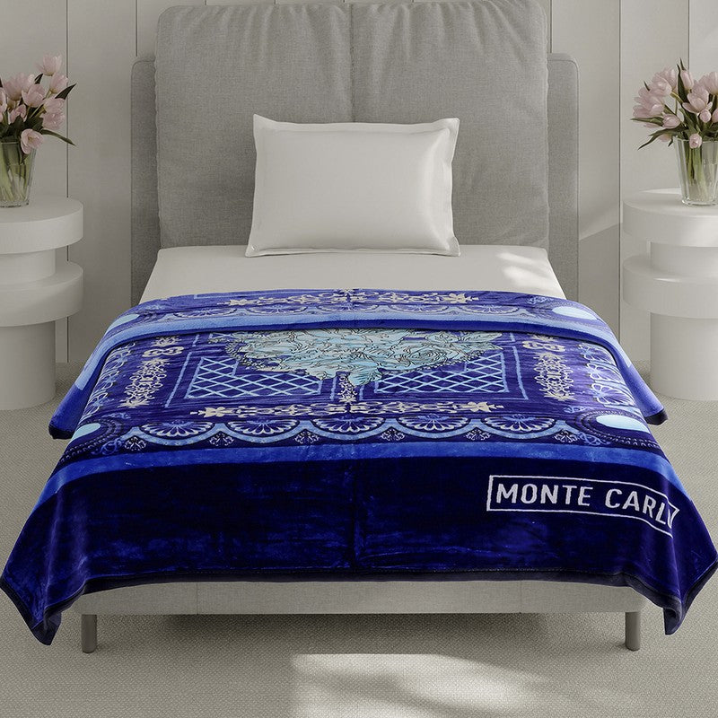Monte Carlo Azure Dreamscape Blanket - 483 GSM