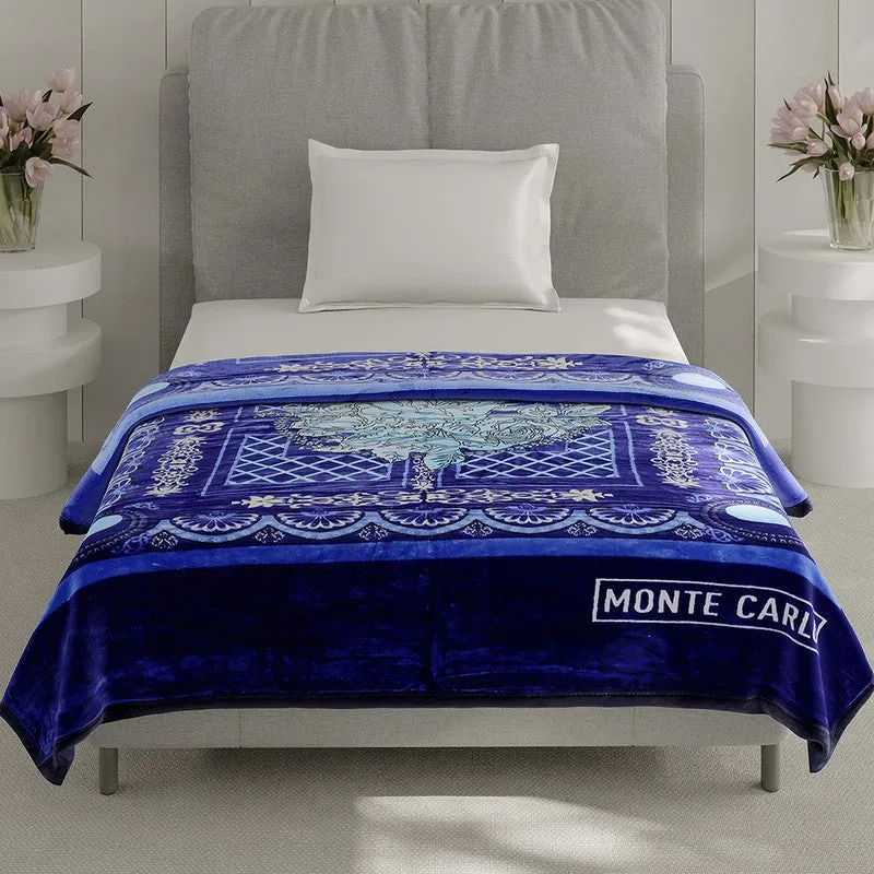 Monte Carlo Azure Dreamscape Blanket - 483 GSM media 1