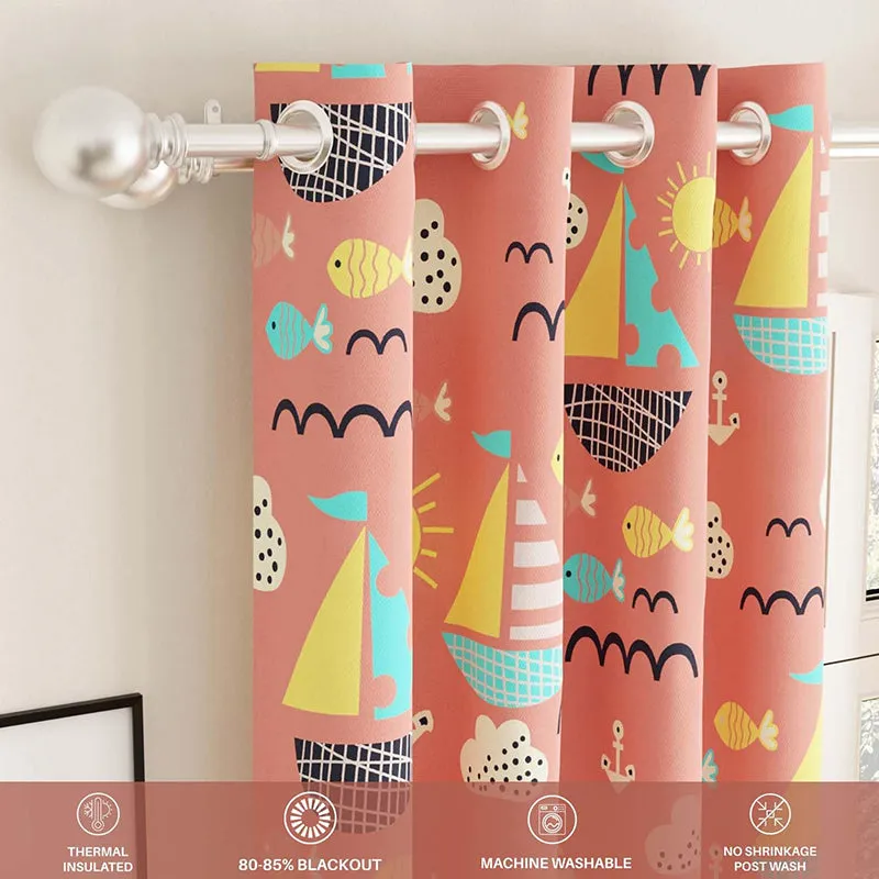 Urban Space Beach Day Blackout Curtain - Pink media 4