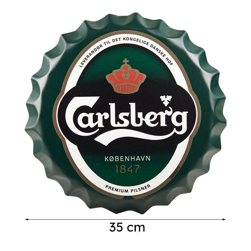 Carlsberg 1847 Bottle Cap Metal Wall Accent media 7