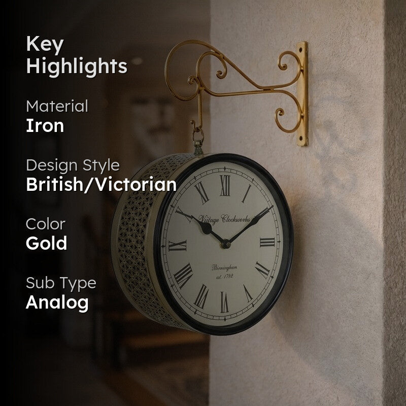 Regal Timekeeper Iron Wall Clock media 2