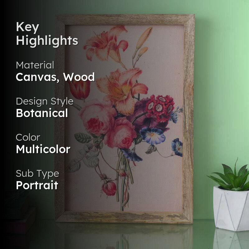 The Bouquet Canvas Painting media 2