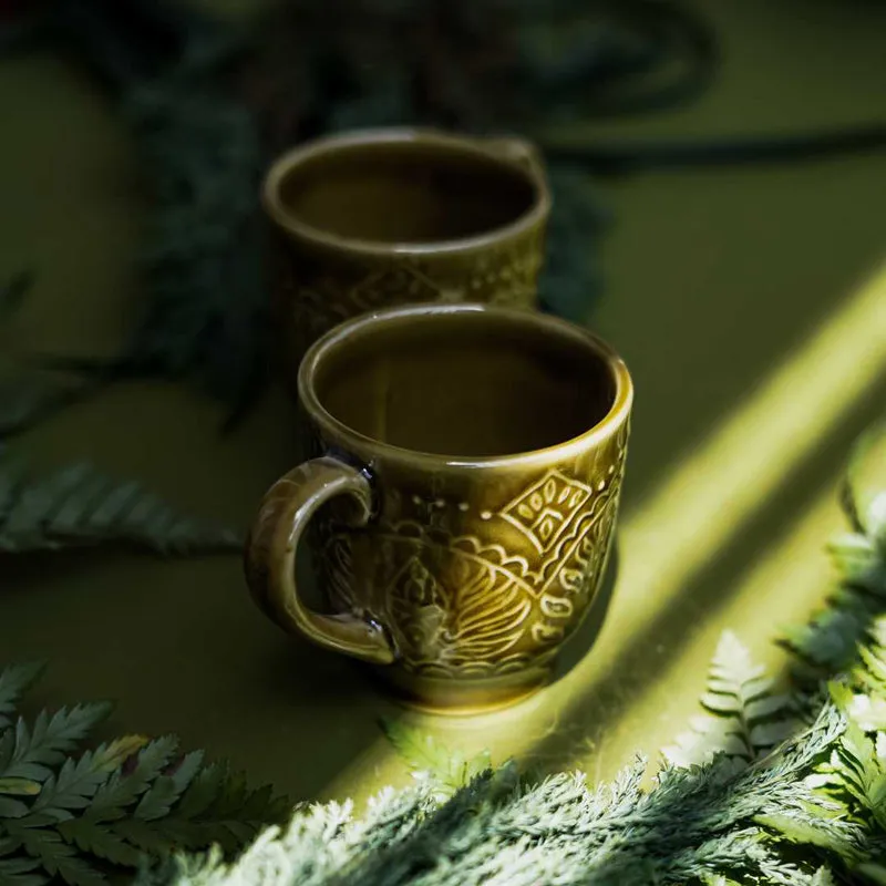 Aspensa Ceramic Tea Cup (240 mL Each) - Set of Two media 1