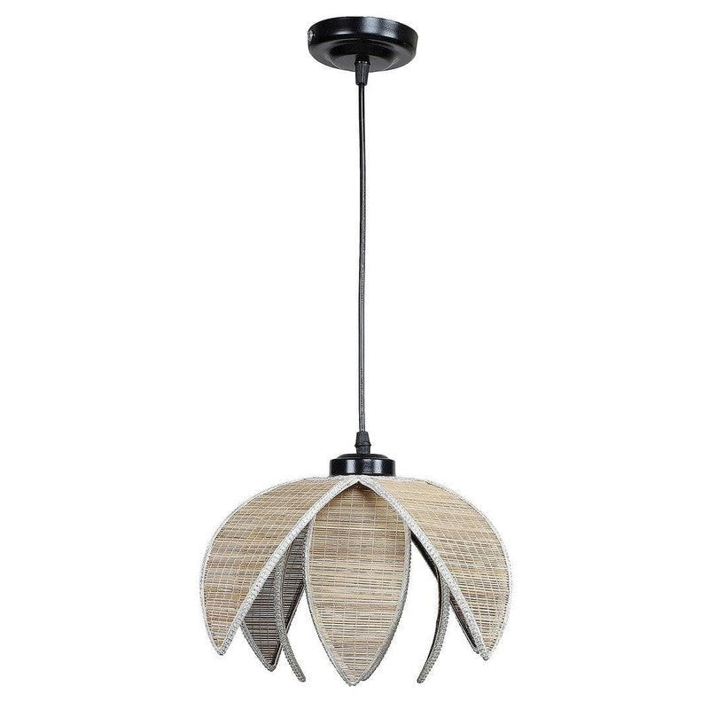 Lotus Bamboo Cane Ceiling Lamp image 5