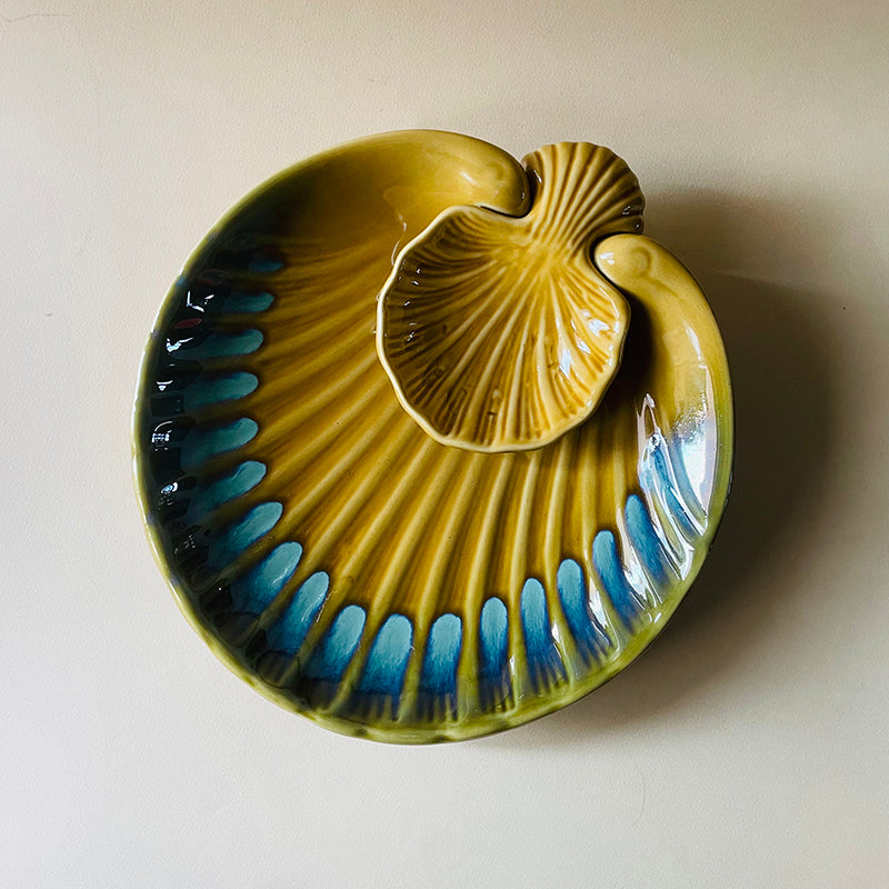 Ocean Glaze Ceramic Chip & Dip Platter media 4