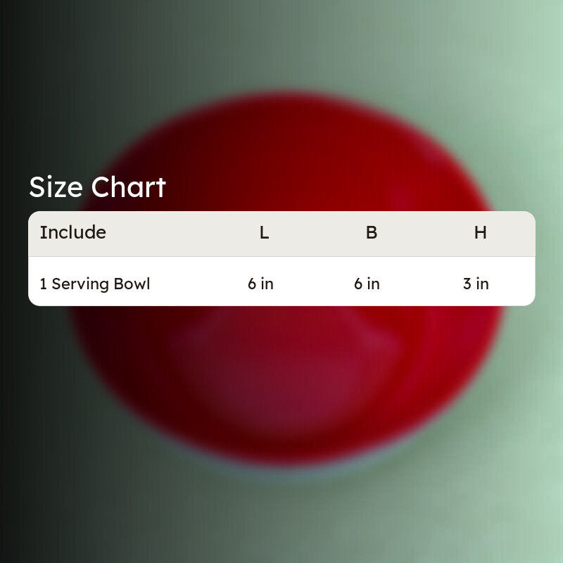 Axl Serving Bowl (Red & White) - 800 ML media 9