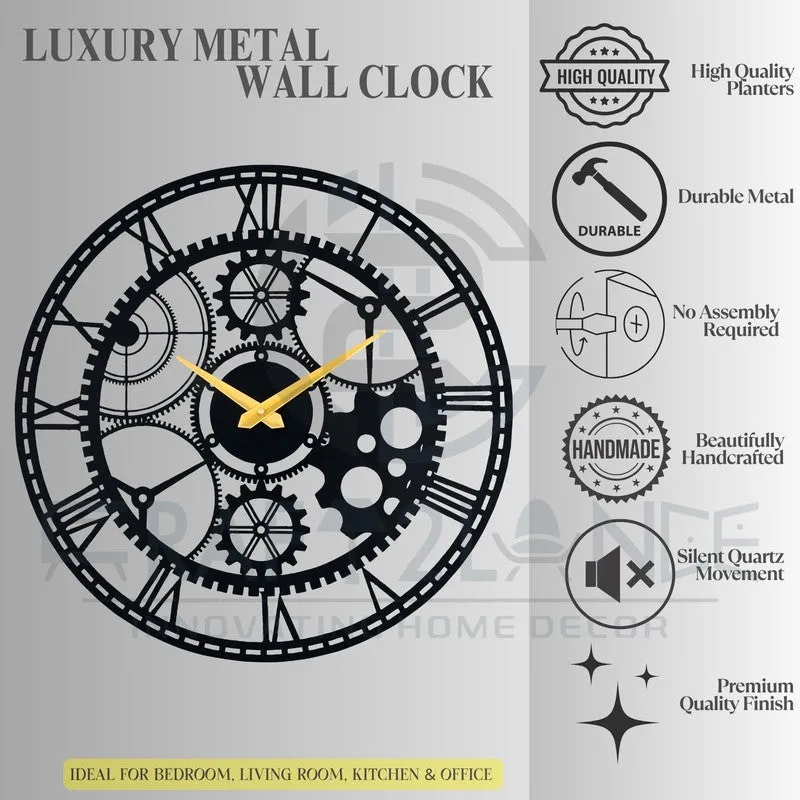Glance Silent Wall Clock - Black media 7